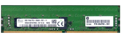 Серверная оперативная память Hynix HMA81GR7AFR8N-VK DDR4 8GB 2666MHz RDIMM 1Rx8 PC4-2666V HP 864706-591