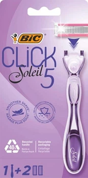 Станок для бритья женский BIC Miss Soleil Click 5 с 2 сменными картриджами (3086123680227)