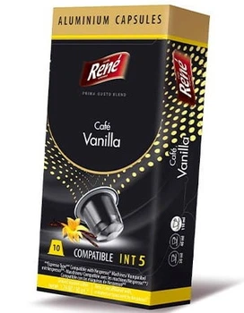 Кава в капсулах Rene Vanilla, 10 капсул Nespresso Alu