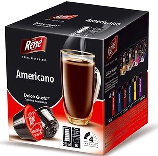 Кофе в капсулах Rene Americano, 16 капсул Dolce Gusto