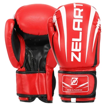 Перчатки боксерские Zelart Fight Gear 5315 размер 8 унций Red-White