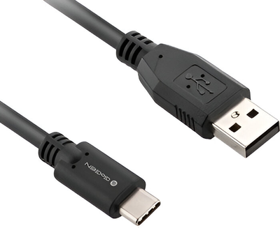 Кабель GoGEN USB-A to USB-C - 2 м Black (GOG-USBAC200MM02)