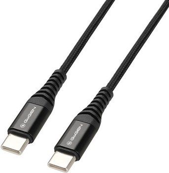 Кабель GoGEN USB-C to USB-C - 1 м Black (GOG-USBCC100MM01)