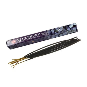 Аромапалочки Черника восточные благовония Blueberry HEM фруктово-ягодный запах для очищения пространства 20 штук