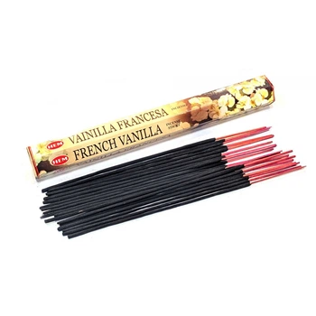 Аромапалочки Французская ваниль благовония классические French Vanilla HEM стойкий сладкий запах для дома и отдыха 20 шт