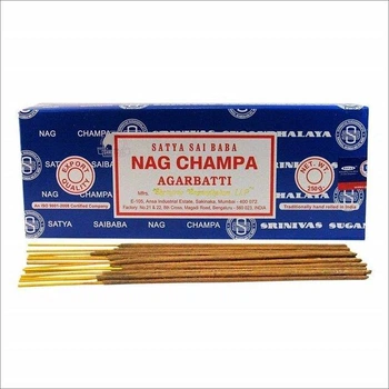Аромапалочки Наг чампа благовоние Satya Sai Baba для йоги и медитации Nag Champa Agarbatti 15 гр