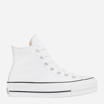 Trampki damskie na platformie Converse Platform Hi Leather 561676C 37.5 (7US) 24 cm Białe (888755795859)