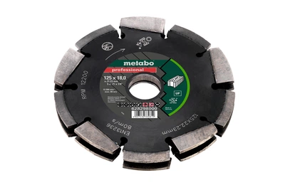 Алмазний відрізний диск по кераміці Metabo Professional UP 125x18x22,23 мм (Картон) 628298000 (8336)