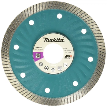 Алмазный диск Makita B-46333 (125х22.23 мм, 1.4 мм) турбо по плитке сухой рез (4948)