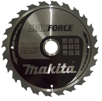 Пильный диск MAKForce Makita B-08383 (230x30 мм, 24 зубьев) по дереву (6550)