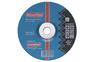 Обдирний круг Metabo Novoflex 180x6,0x22,23 мм, по металу, A 24 616465000 (8420)