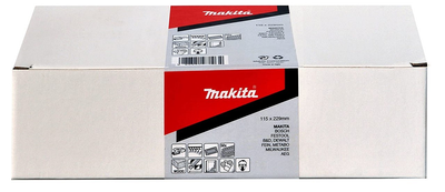 Набір шліфувального паперу на липучці Makita P-43131 (115х229 мм, 14 отворів, К100, 50 шт) шліфпапір шліфлисти з перфорацією (6975)
