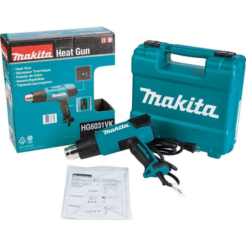 Строительный фен Makita HG6031VK (1800Вт, 40 мм) термовоздуходувка с плавной регулировкой температуры (4571)