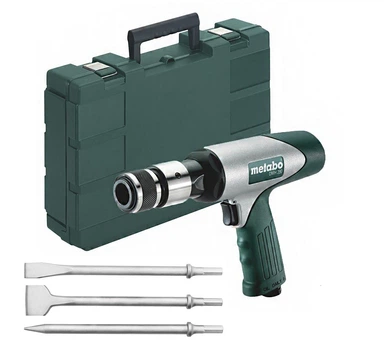Пневматический отбойный молоток Metabo DMH 290 Set, 3 зубила в комплекте, 330 л/мин (Кейс) 601561500 (8091)