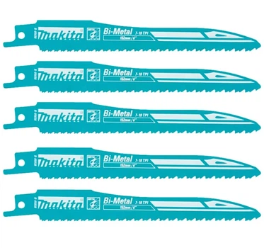 Пиляльне полотно BiM Makita B-05038 (152 мм, 5 шт) по металу для шабельних пил (30092)