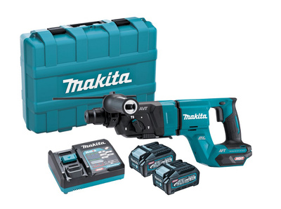 Аккумуляторный перфоратор Makita HR007GM201 XGT (40 V MAX, SDS+, 3 Дж, 4 Ач) + 2 АКБ и зарядное устройство (7971)