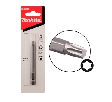 Торсионная Бита T20 Makita B-59916 (90 мм) удлиненная (4988)