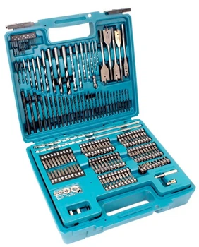 Набір біт насадок та свердл Makita E-11689 (256 шт) комбінований набір (7444)