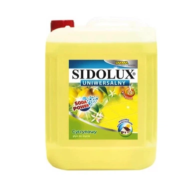 Моющее средство для мытья полов с ароматом лимона LAKMA SIDOLUX uniwersalny LEMON 5 л универсальный (3529)
