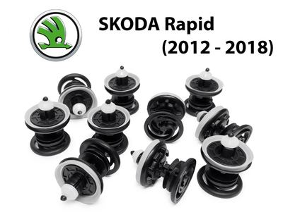 VAG Кліпса кріплення обшивки карти дверей Skoda Rapid 2012 - 2018 (7L6868243) 10 шт