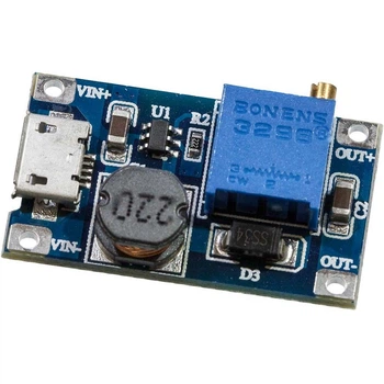 Перетворювач DC DC MT3608 UP microUSB 2 28В 2A