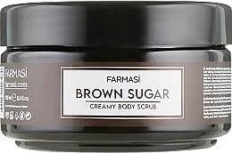 Скраб для тіла з оліями Ши та Мигдальною, Коричневий Цукор Brown Sugar Farmasi, 250 мл