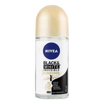 Дезодорант Nivea Чорне і Біле Невидимий гладкий шовк кульковий 50 мл (42355625)
