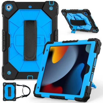Чохол ARM Cover Apple iPad 5 (2017) 9.7" екран з ремінцем і підставкою 360° Black/Blue