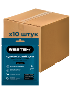 Сухий Душ (10 шт.) Estem Extreme - Для очищення всього тіла
