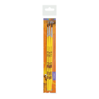 Набір пензлів поні ZB.6963PR-2 SMART круглий 3шт №2,4,6 (1/50/1000)