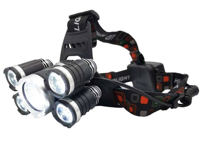 Latarka czołowa Bass Polska 5 x LED akumulatorowa model 5875 (5902067625330)