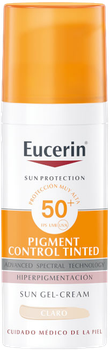 Fluid do kontroli pigmentacji Eucerin Sun Face Pigment Control Tinted Light SPF 50+ 50 ml (4005800341137)