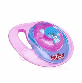 Ортодонтическая пустышка Nuby, 0-6 мес., с колпачком, розовый (92993SOSpnk)