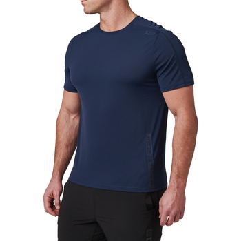 Футболка тактична потовідвідна 5.11 Tactical No Mercy PT-R Short Sleeve Top Pacific Navy XL (82133-721)