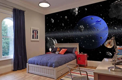 3D Фото Обои PHOTODECOR "Земля и астероиды" 1 кв.м.