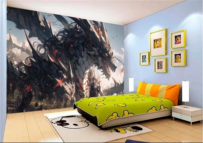3D Фото Шпалери PHOTODECOR "Дракон у стилі аніме 1"