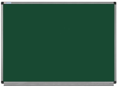 Доска школьная меловая магнитная 60х90 cм. UkrBoards (UB60x90G) для мела в алюм. раме Доска для мела