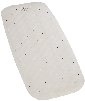 Протиковзкий килимок для ванної Maximex Natural Rubber бежевий 90 x 37 см (4008838564349)