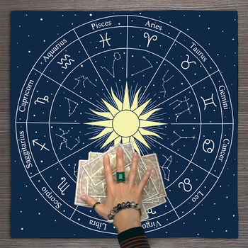 Скатертина для Таро 50x50 см Жовте сонце FK062-2