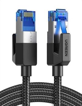 Высокоскоростной интернет кабель RJ45 Cat8 Ethernet UGREEN круглый Lan сетевой кабель шнур 0.5 м (90540)