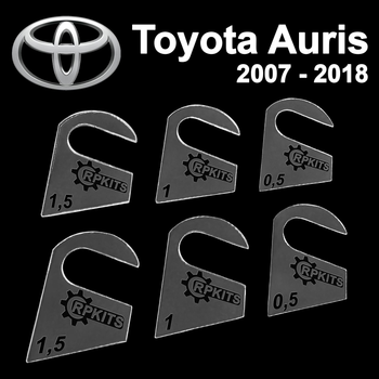 Пластини від провисання дверей Toyota Auris 2007-2018 (1 двері)