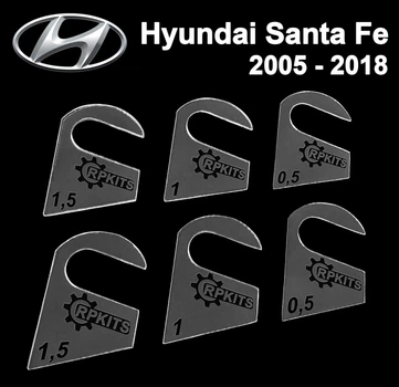Пластины от провисания дверей Hyundai Santa Fe 2005-2018 (1 дверь)