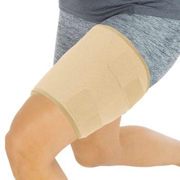 Бандаж фиксатор эластичный защита бедра Leg braces XL-923 Бежевый