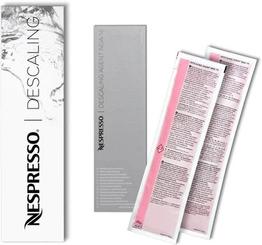 Средство для очистки от накипи Nespresso Descaling Kit 2х100 мл (2 саше в наборе)