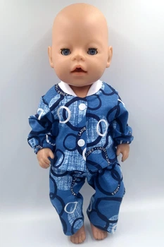 Одяг для Baby Born - Піжама синя в принт