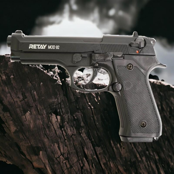 Стартовий шумовий пістолет RETAY 92 Black (Beretta 92)