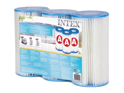 Сменный картридж (тип А) для фильтр насосов 28604,28638, 28636 Intex - 3 шт (20х10.7 см)