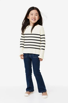 Кофта H&M д9398 бежева в смужку 92