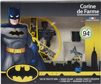 Zestaw dla dzieci Corine De Farme Disney Batman Woda toaletowa 50 ml + Żel pod prysznic 250 ml + akcesoria (3468080965270) (955555902777570) - Outlet