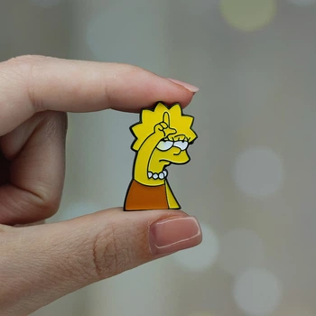 Металевий значок пін "Ліcа Сімпсон. Simpsons" (Знач0856)